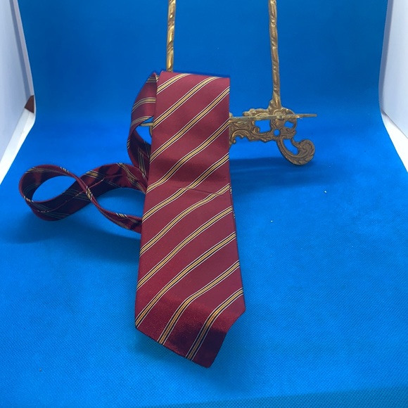 Vintage Christian Dior Monsieur Stripes Print Silk Tie - Picture 4 of 6
